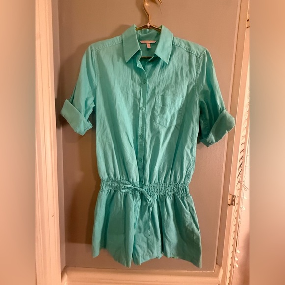 Victoria’s Secret Women’s Size 4 Romper –Teal Blue - Picture 5 of 8